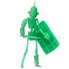 Kaiyodo Takeya Style Jizai Okimono Fish Helmet Warrior Murmillo Glow-in-the-Dark Version Approximately 165mm Tall PVC & ABC Painted Movable Figure