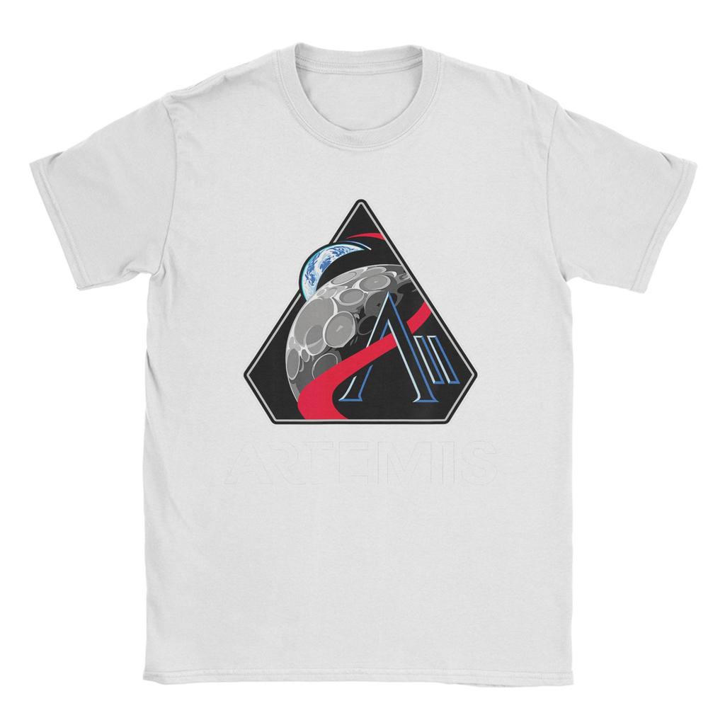 Футболка с логотипом-червяком для миссии Артемида II Летняя YK Fun T Shirts Хлопковая Хиппи Футболка Для Унисекс Печатные Футболки