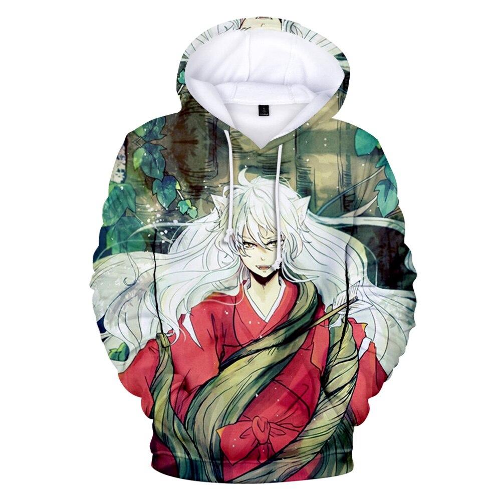 Anime Inuyasha 3d Print Hoodies Men Women Casual Fashion Sweatshirt Hoodie Harajuku Trendy Pullover Hip Hop Streetwear Tops