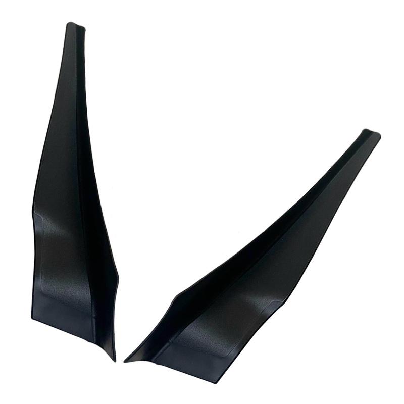 1 Pair Car Front Corner Windshield Wiper Cowl Extension Cover Trim Fit for VW Volkswagen Passat 2016 2017 2018 Black Plastic
