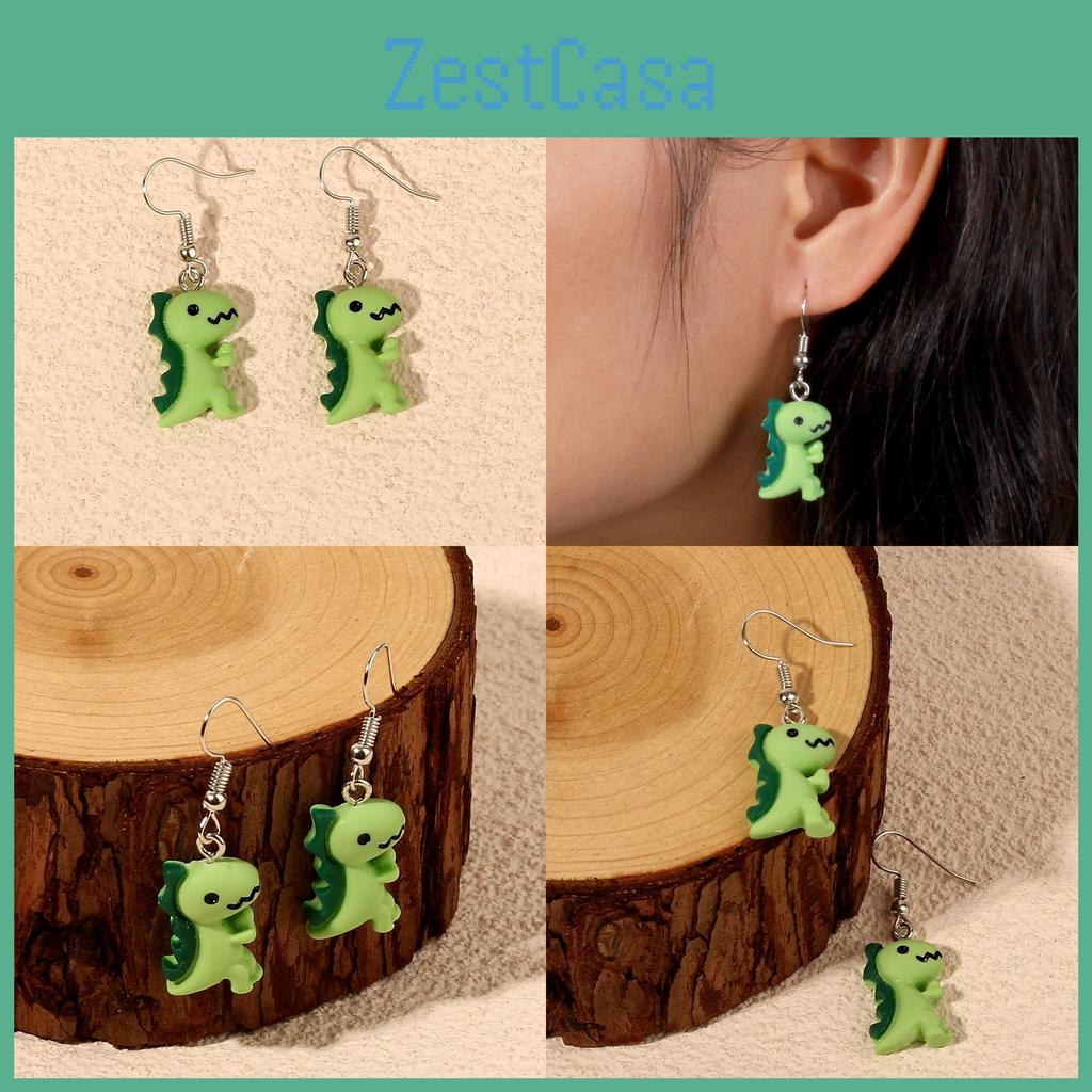 Animal Shape Dinosaur Earrings With Handcrafted Art For Women Jewelry Casual