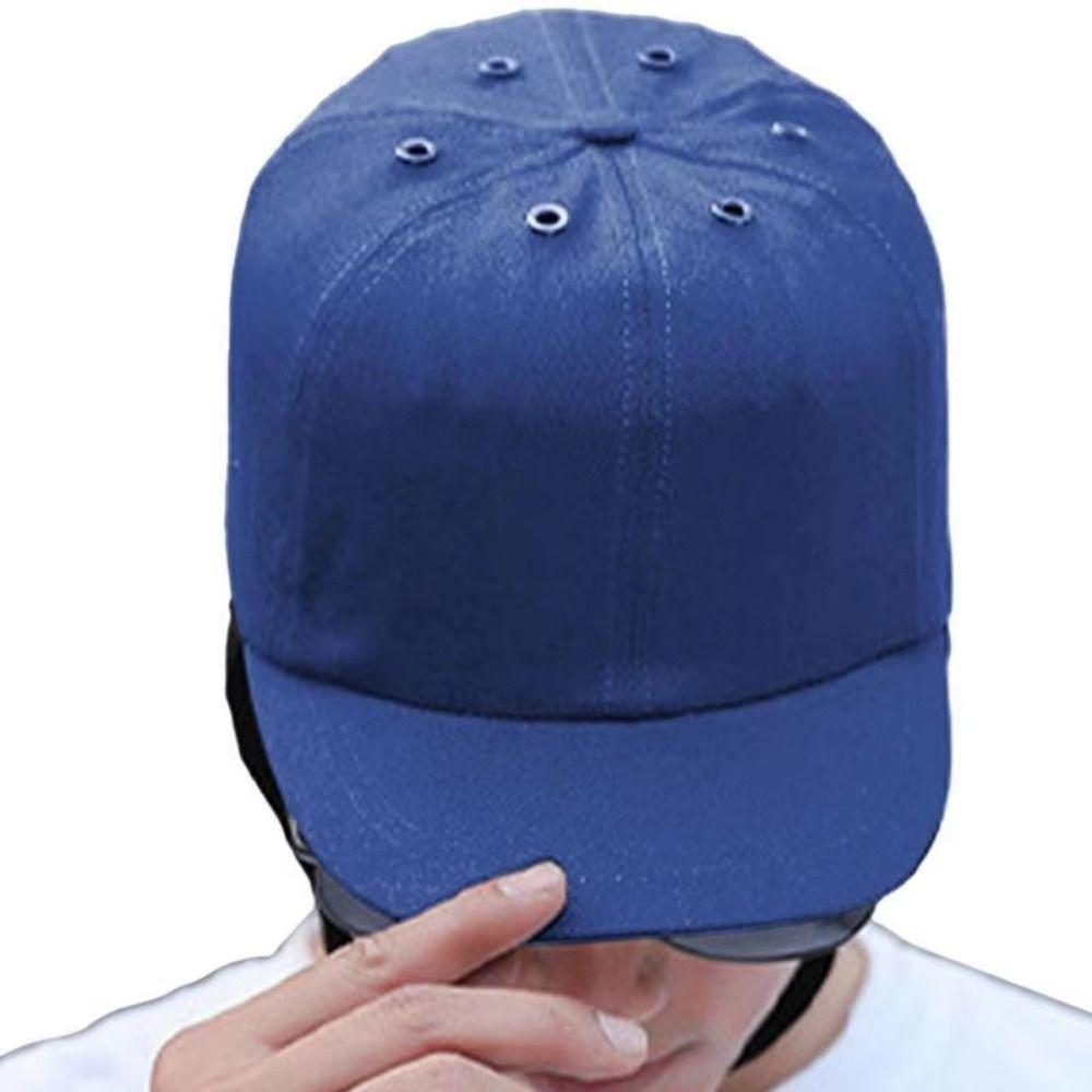 Top 6 Holes Bump Cap  for Safety Adjustable Strap Safety Helmet  Outdoor Sports