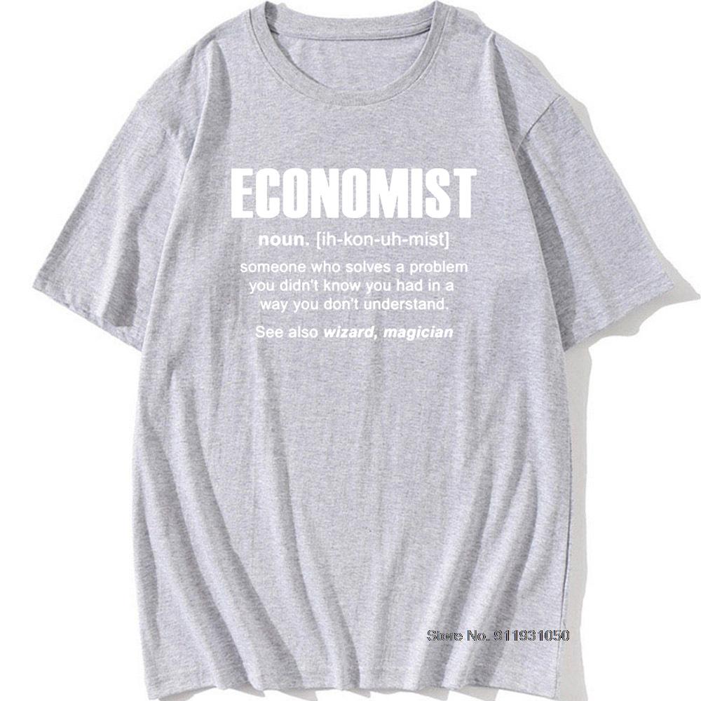 Cool Economist Definition Noun Funny T Shirt Men Short Sleeves Hip Hop Vintaged O-Neck Cotton T Shirts
