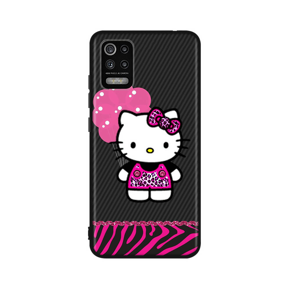 Чехол KT59 Hello Kitty Girl для Samsung A04 A14 A23 A34 A54 M23 M33 M52 M53 Realme 10 9 C30S C35 C55 VIVO Y02S Y21 Y33S Y51 X80 Pro, прозрачный чехол