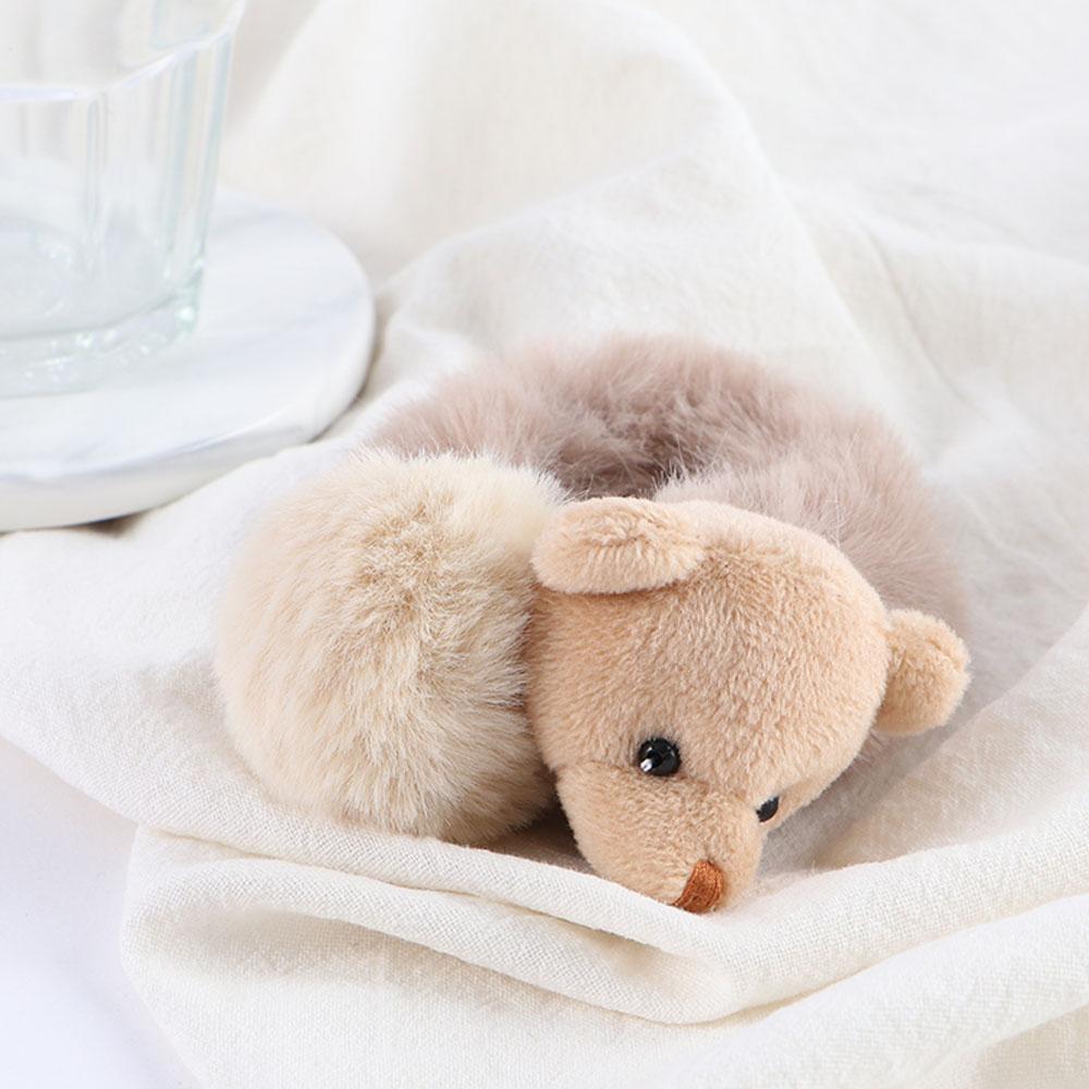 Tie Fashion Elastic Plush Bear Lovely Cute Hair Accessories Hair Rope Rubber Bands Ponytail Holder
