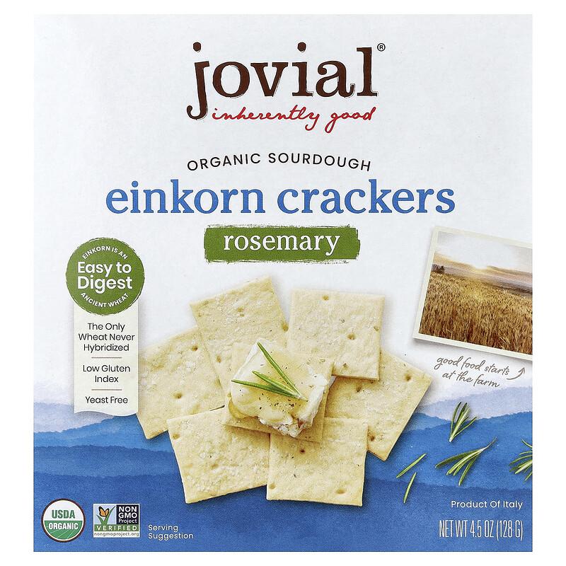 Organic Sourdough Einkorn Crackers, Rosemary, 4.5 oz (128 g)