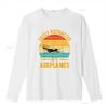 Easily Distracted By Airplanes Pilot S Funny Aviation T Shirt Black Medium Vintage Washed Unisex Designer Clothes Streetwear