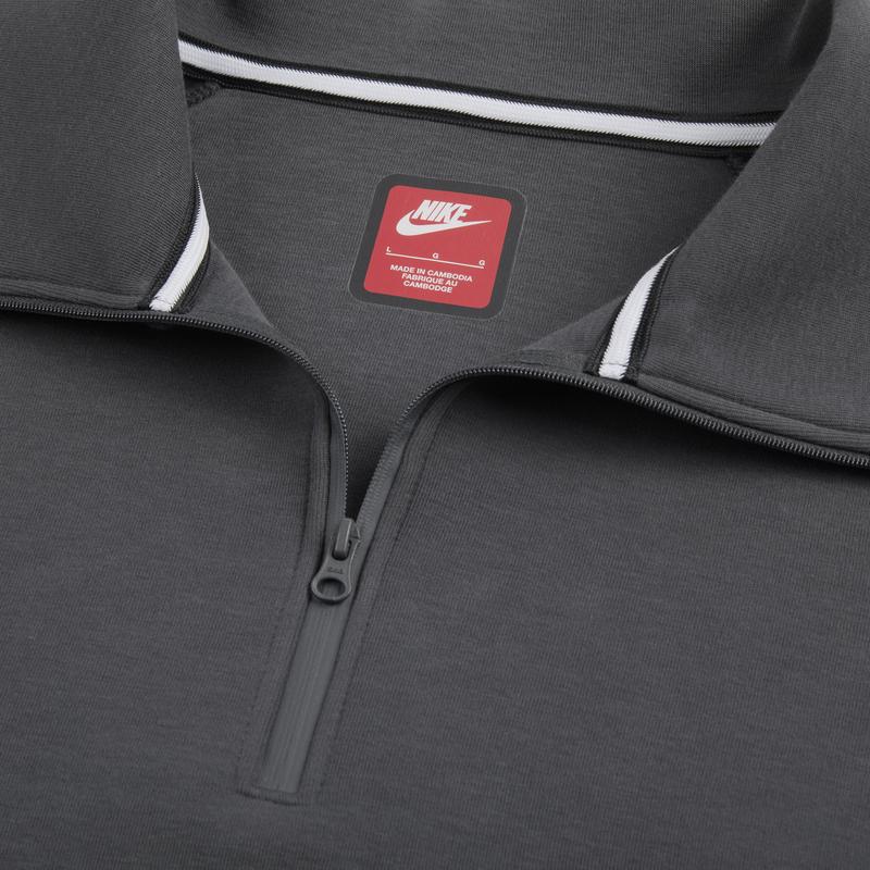 Nike Tech Futura Удобный пуловер Модная толстовка с длинным рукавом Мужская толстовка Угольно-черного цвета FZ7569-060