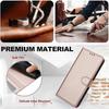 Business Wristband Wallet Case with 3 Card Slots and Photo Frame for iPhone Samsung Xiaomi Redmi Solid Color Stand Holder Flip Case for OPPO VIVO
