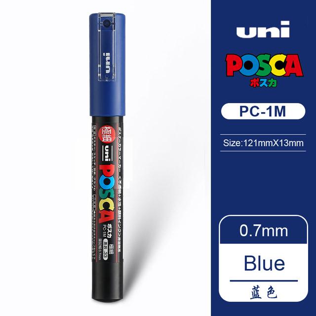 Маркер-краска Uni POSCA, 39 цветов PC-5M/44 PC-3M/36 PC-1M, Акриловые маркеры для рисования по камню, граффити, Художественные принадлежности