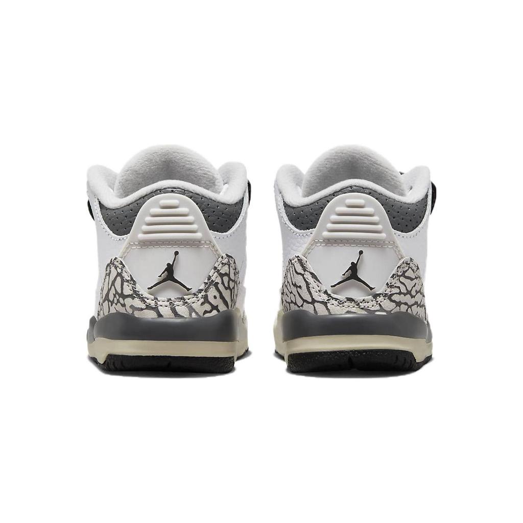 Детские кроссовки Air Jordan 3 Retro TD Hide N Sneak White Black Iron FB4415-100