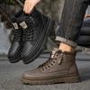 2025 Winter High-top Fur-lined Boots, Thick-soled Anti-slip Work Boots, Men's Warm Cotton Shoes