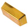 Прочный поддельный золотой слиток Желтый реквизит Пресс-папье Золотой кирпич реквизит
