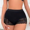 Женское бесшовное кружевное нижнее белье с прострочкой, с высокой талией, для контроля живота, сексуальные шортики-бойфренды с эффектом лифтинга ягодиц, больших размеров