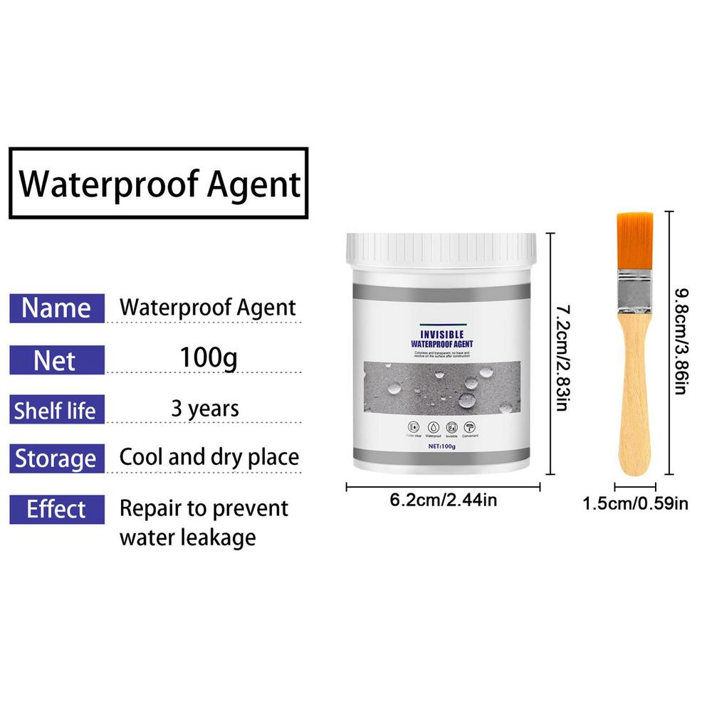 Waterproof Agent Anti Leaking Sealant Spray Transparent Glue Toilet Anti Leak Nano Glue Roof Adhesive Invisible Glue Repair Tool