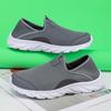 Men's Running Walking Breathable Casual Sports Shoes Spring and Summer Running Fitness Shoes Simple and Lightweight Sliding In