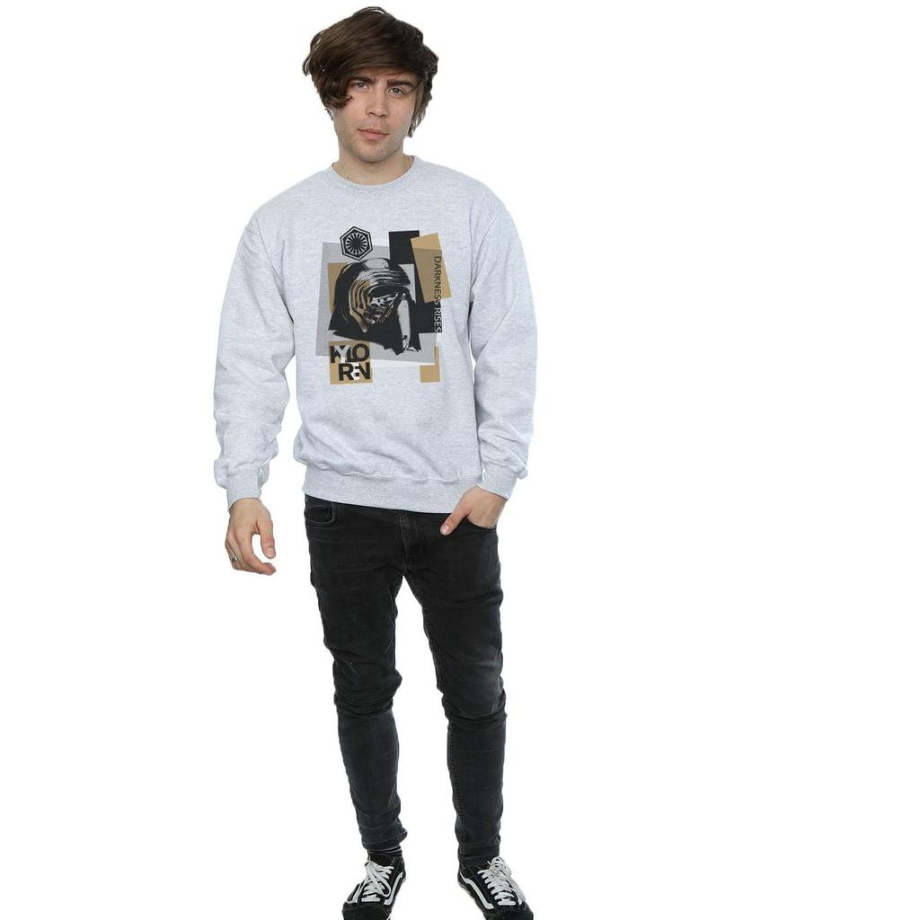 Star Wars Mens The Last Jedi Kylo Ren Patchwork Sweatshirt