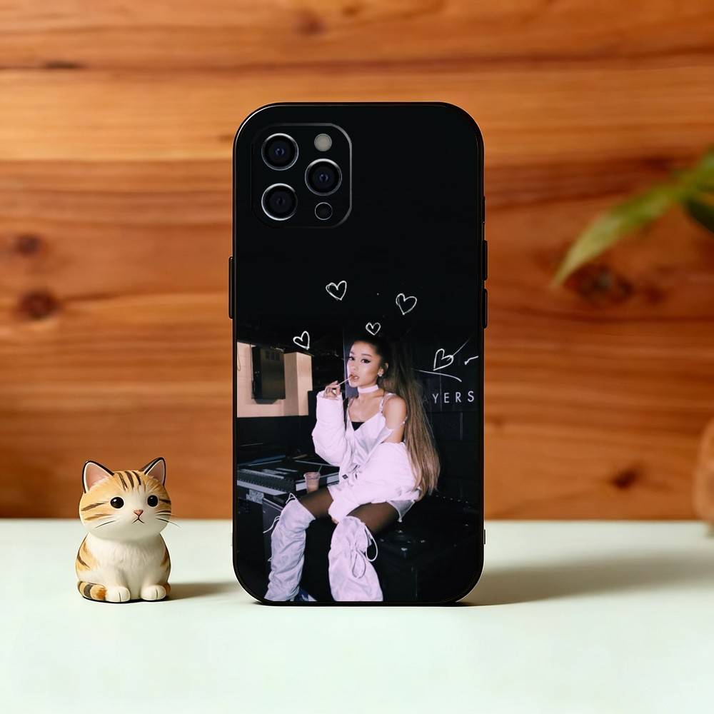 AG A-Aesthetic Phone Case For iPhone 17, 16,15,14,13,12,11 Plus,Pro Max, Others Soft Black Cover