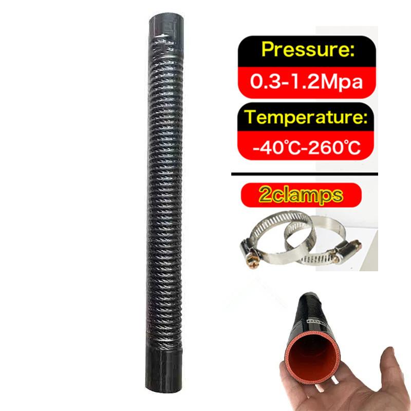 Universal Car Silicone Flexible Pipe 2 Clamps Car Radiator Hose Intake Hose Intercooler Tube For High Pressure High Temperature