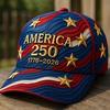 D Digital Printed Hat, New American Anniversary Baseball Cap, Outdoor Shade Duck