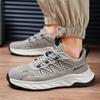 Platform Men's Shoes Fashion Sports Shoes Light and Comfortable Soft-soled Running Shoes Trendy and Breathable Mesh Casual Shoes