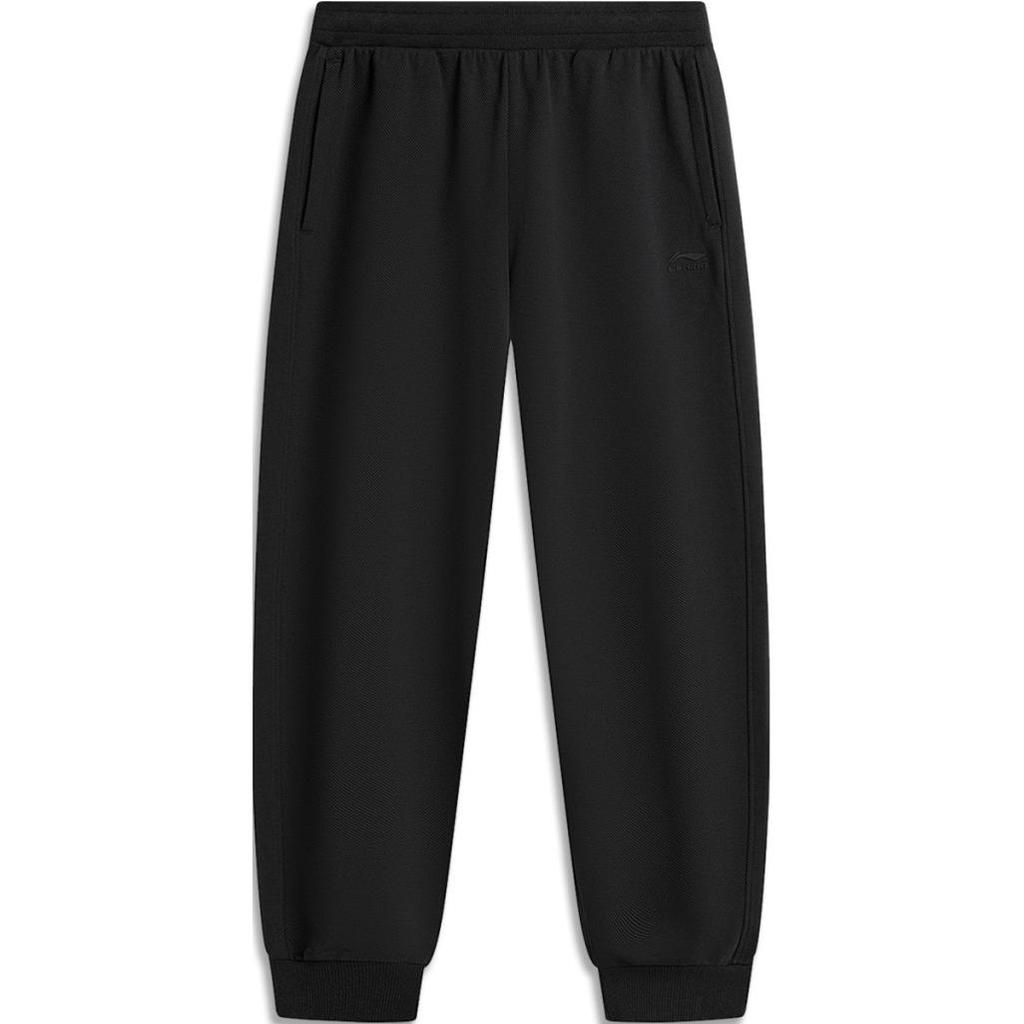 Li Ning Спортивная модная коллекция Трикотажные спортивные штаны Мужские Черные AKLU581-2