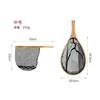 NISSHIN Landing Net S Curved Pattern Rubber Mountain Stream Embankment Sea Fishing Fishing Gear Tamo Net Wooden Frame Lightweight Fishing Net Fly