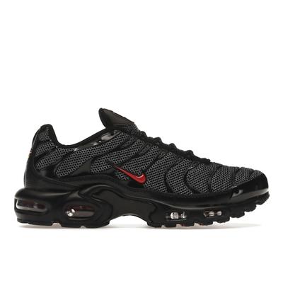 Кроссовки Air Max Plus Bred Металлическая сетка Мужские Черные Университетский красный DO6383-001