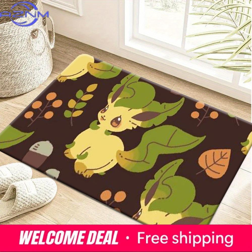 Pokemon Leafeon Cute Autumn Print Non-Slip Doormat Floor Mat