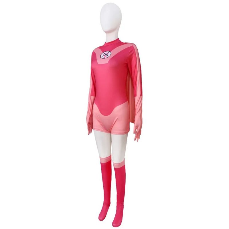 Invincible Atom Eve Cosplay Fantasia Costume Disguise Adult Women Jumpsuit Cloak Outfits Female Halloween Carnival Suit