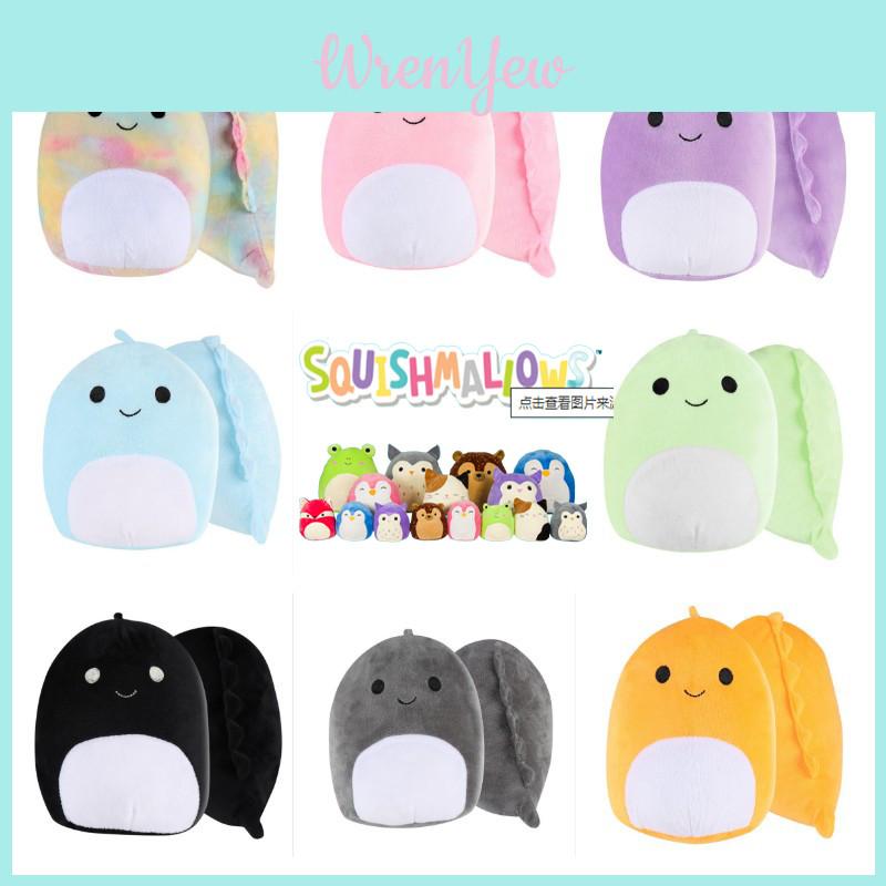 Плюшевая игрушка Squishmallow Динозавр Мягкая набивная кукла Животное Детский рождественский подарок на день рождения Собери их всех!