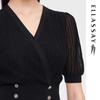 ELLASSAY Women's Waist-Slimming Short-Sleeve Knit Top