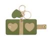 Family Photo Keychain Mini Album Faux Leather Personalized Picture Holder Retro Style Card Holder Key Ring