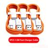 3PCS USB A Cable to USB C 240W Fast Charging Charger Cable Supports Fast Charging For iPhone 17 16 15 Samsung Huawei Xiaomi ETC