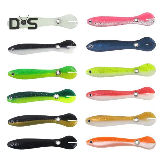 1/3/5 шт. 6,7 см/2 г мягкая приманка для вьюна ПВХ бионический вьюн с отверстием искусственная рыболовная приманка для соленой воды пресноводного окуня судака форели змееголовой рыбалки