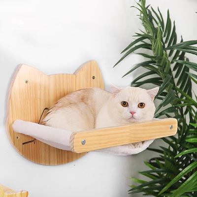 Любая комбинация массив дерева DIY Полка для лазания кошек Настенное кошачье гнездо Столбики-когтеточки Вешалка для кошек Лестница Комната с платформой Мебель для домашних животных для прыжков