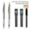 0.3 0.5 0.7 0.9 1.3 2.0 3.0mm Mechanical Pencil Full Metal Art Drawing Painting Automatic Pen Office School Supply Stationery