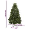 Artificial Christmas Tree Foldable with Stand Green 240 cm