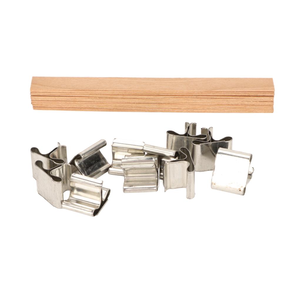 33 шт. деревянные фитили для свечей, ручная работа, разлагаемые экологически чистые бездымные фитили для свечей с основанием для D