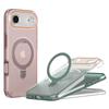 For iPhone Air Magnetic Case with Kickstand TPU + PC Shockproof Phone Cover