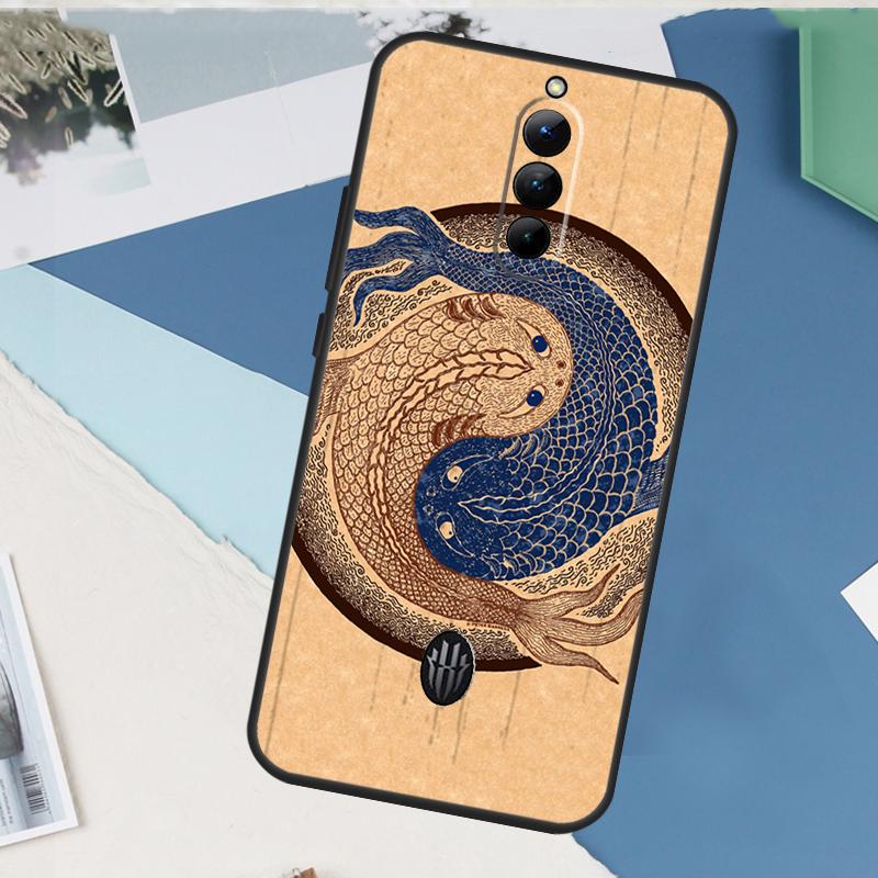 Чехол для телефона Yin Yang Koi для Nubia Red Magic 10 Pro Plus 6 7 Pro 6S 7S 5G 6R RedMagic 9 8 8S 9S Pro Plus