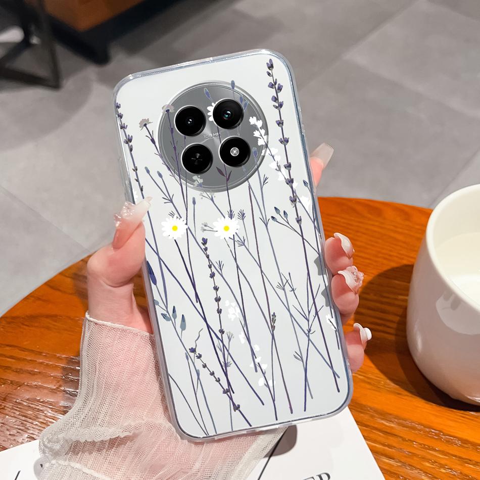 Чехол для Oppo Realme 12 Pro Plus Чехлы для телефона Realme 12X Для Realme12 Pro+ 5G Задняя крышка Градиентный Мягкий Прозрачный Защитные Funda