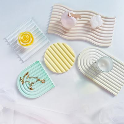 Форма для подставки «сделай сам», в полоску, легко снимается, супер впитывающая форма для подставки для напитков, силиконовая форма для подставки для подставок, художественная форма для подноса