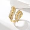 2024 Hot Selling Wheat Maple Leaf Exquisite Ring Women's Fashion Accessories