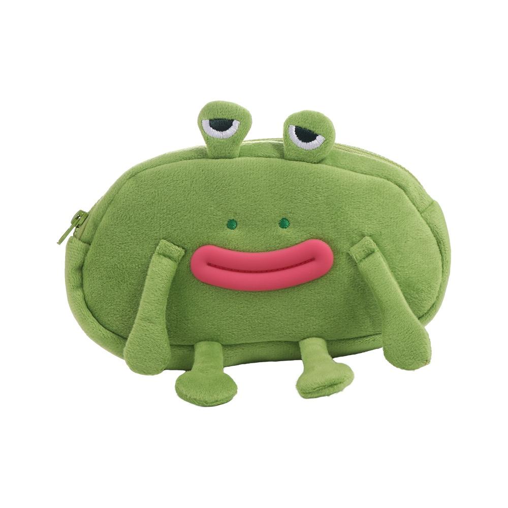 Пенал большой вместимости, настольный органайзер, сумка для карандашей, сумка для ручек «Лягушка с большим ртом», канцелярские товары