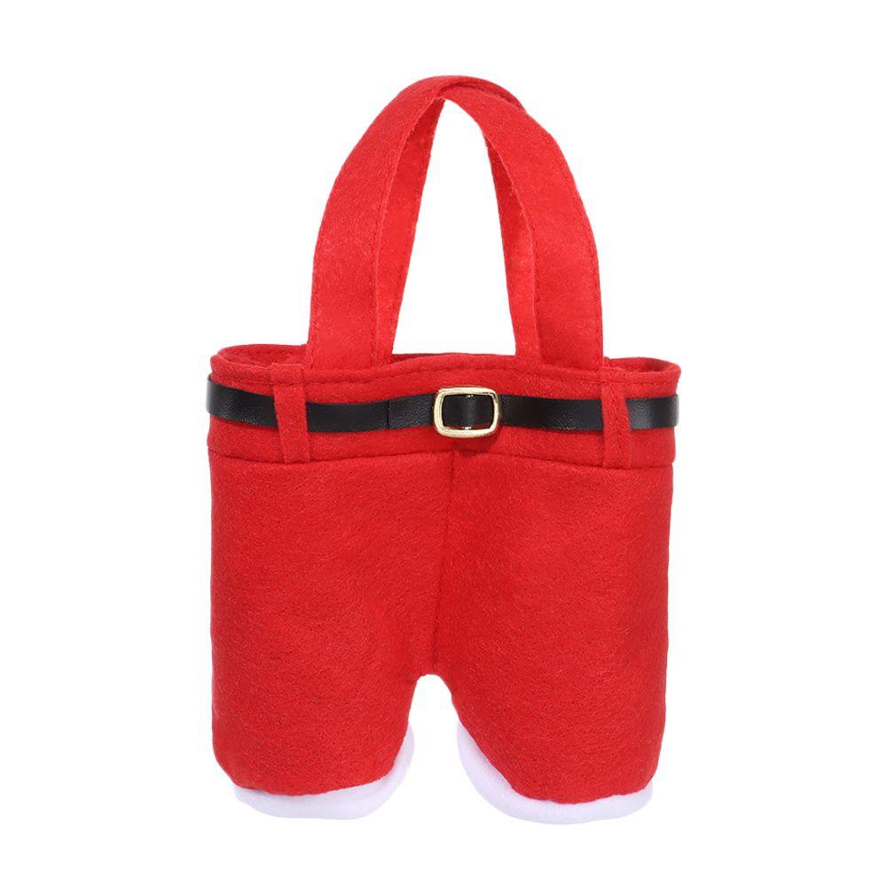 Decorations Holiday Party Santa Pants Style Bags Sacks Stocking Tree Filler Gift Bags