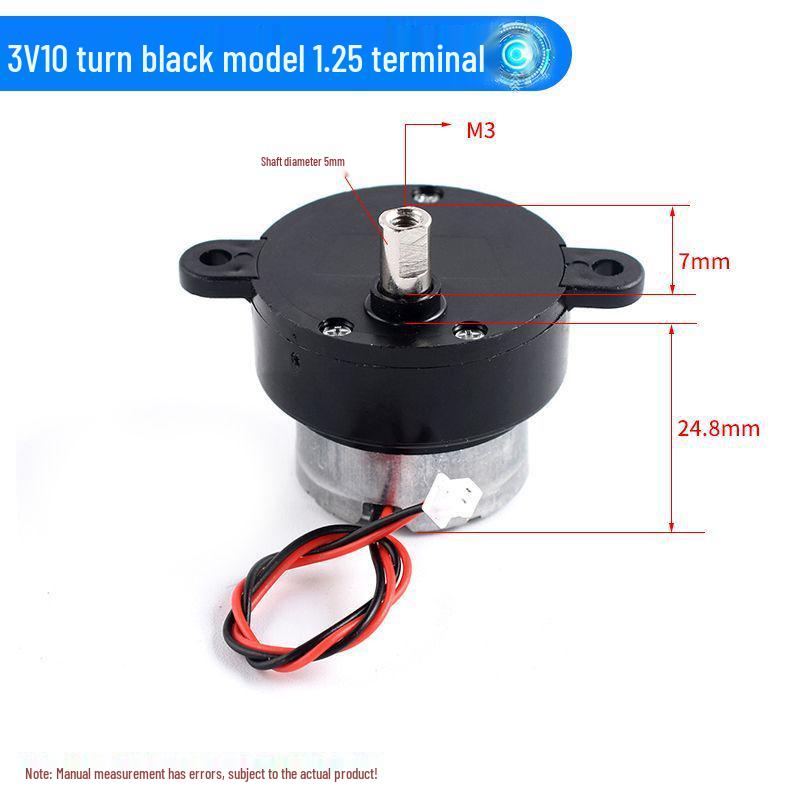 Редукторный двигатель 300 3В-6В для робота, вращающихся поделок, электрического светового короба - Низкая скорость