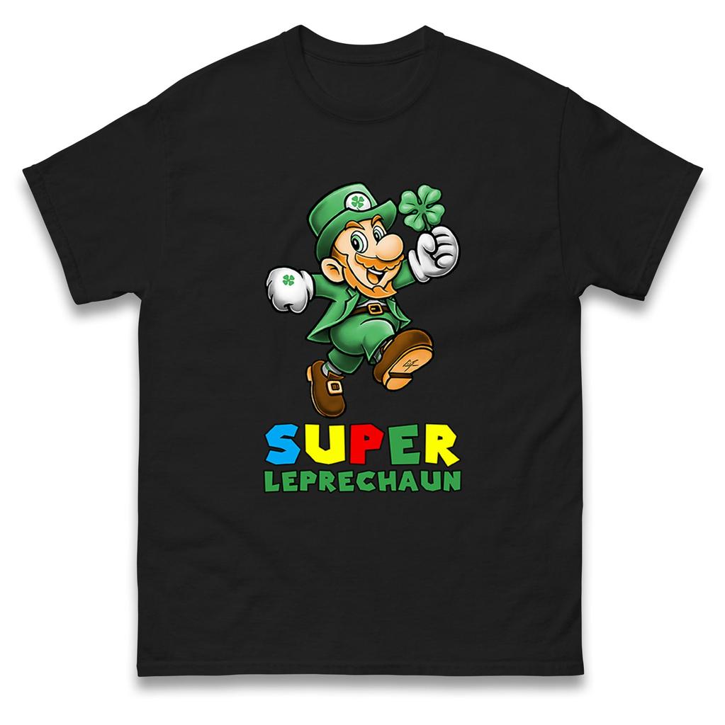 Super Leprechaun St. Patrick's Day Mens T Shirt Womens Tops Tees