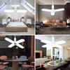 Led Ceiling Fan Lamp 30W 45W 60W Household Ceiling Lamp Indoor Ceiling Lamp Kitchen Decoration Ceiling Fan Leaf Lamp Globe Lamp