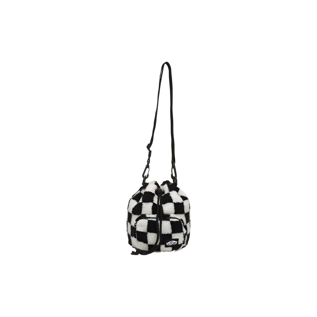 Vans Black White Checkerboard Polyester Shoulder Bag, Crossbody Bag Regular Unisex VN000CKF1KP